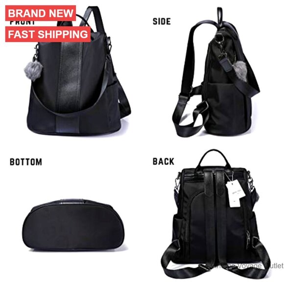 Waterproof Nylon Anti-Theft Travel Backpack with Multiple Pockets main image 5